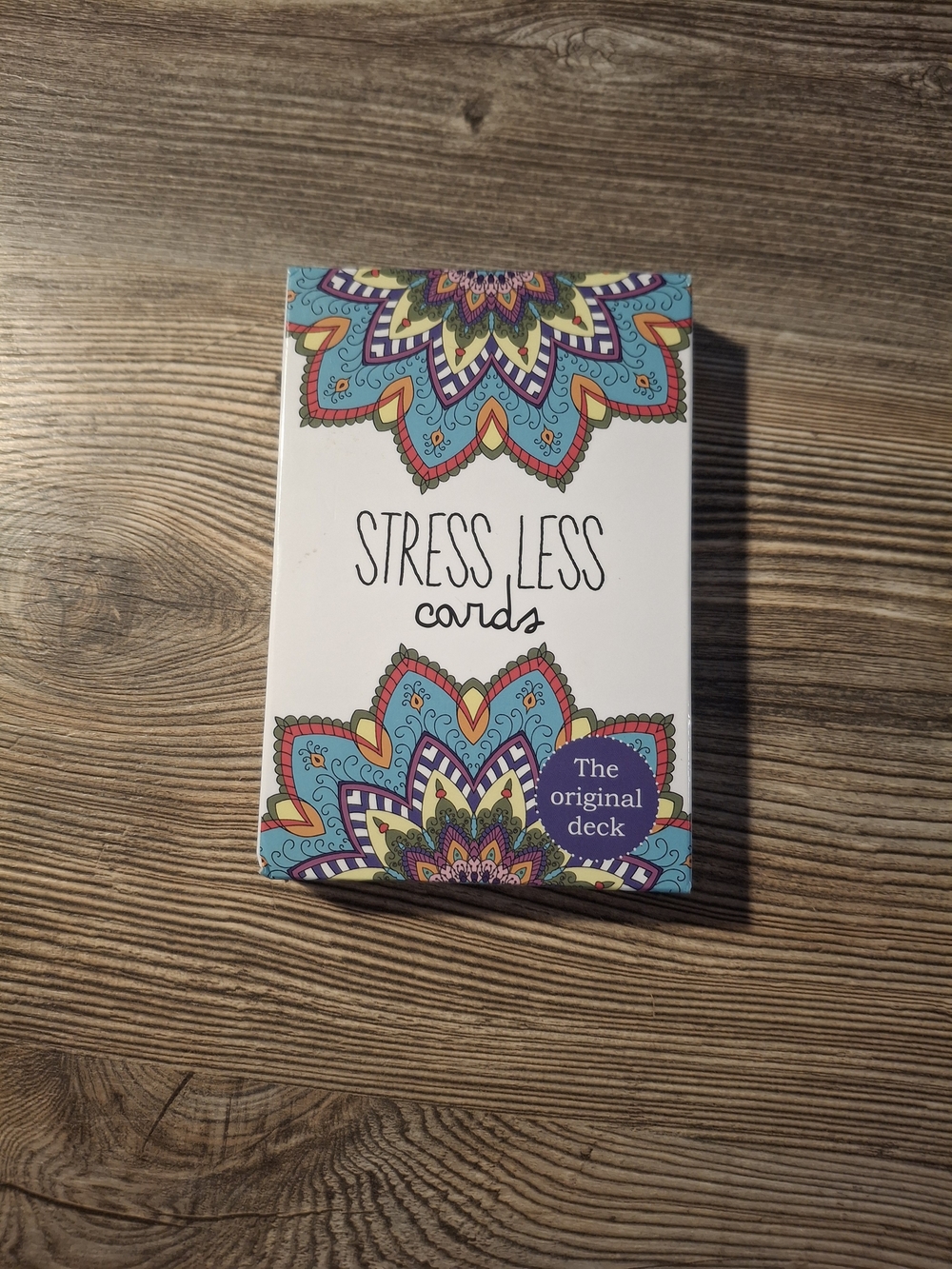 Stress Less Cards Deck — Multicolor Floral Design